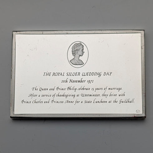 1977 年英國純銀禧年錠,25 件套,總重 641 克,木盒包裝,John Pinches