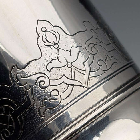 Circa 1900 German antique 800 silver beaker cup 146g David Kugelmann