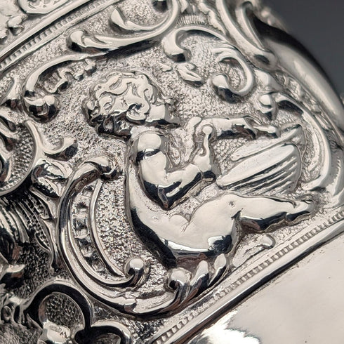 1900年頃 英国アンティーク シルバープレート製 マグカップ JP&S