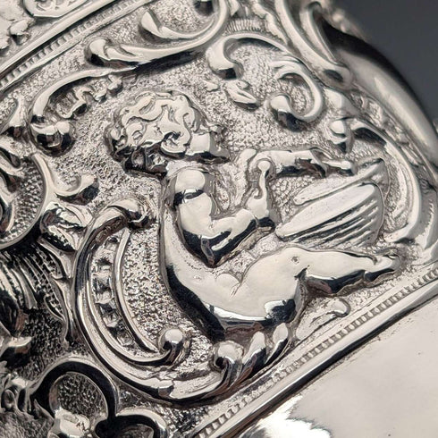 1900年頃 英国アンティーク シルバープレート製 マグカップ JP&S