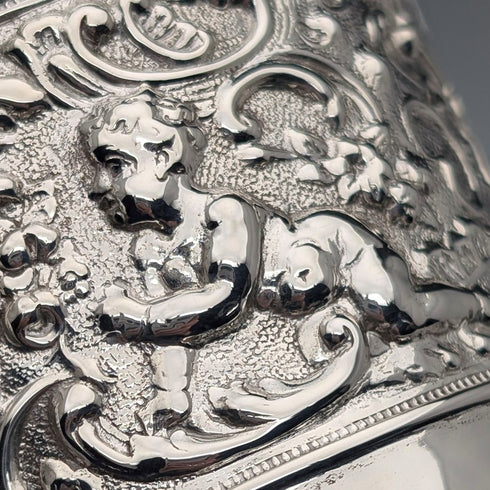 1900年頃 英国アンティーク シルバープレート製 マグカップ JP&S