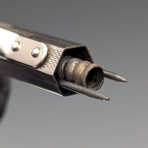 英國復古 Yard O' Red 滾銀推拉式鉛筆六角紙盒