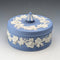 復古英國 Wedgwood Jasperware 淡藍色圓形糖果盒