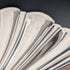 Vintage British silver plate large shell dish pair