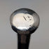 1920 British antique black shaft sterling silver round handle walking stick 88cm Ebenezer Newman