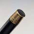 1944 British vintage black shaft curved handle pure silver decorated walking stick 83cm K&SLD
