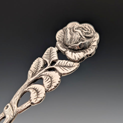 ドイツヴィンテージ コンチネンタルシルバー製 ペストリーサーバ 50g バラ装飾