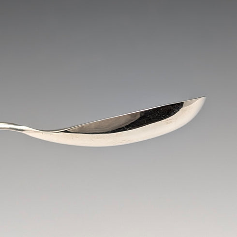 1982 British vintage sterling silver tea caddy spoon 13g with thistle decoration JB Chatterley