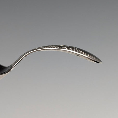 1910 British antique sterling silver small tea caddy spoon 11g WS Savage