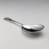 1982 British vintage sterling silver tea caddy spoon, 13g, rose decoration, JB Chatterley