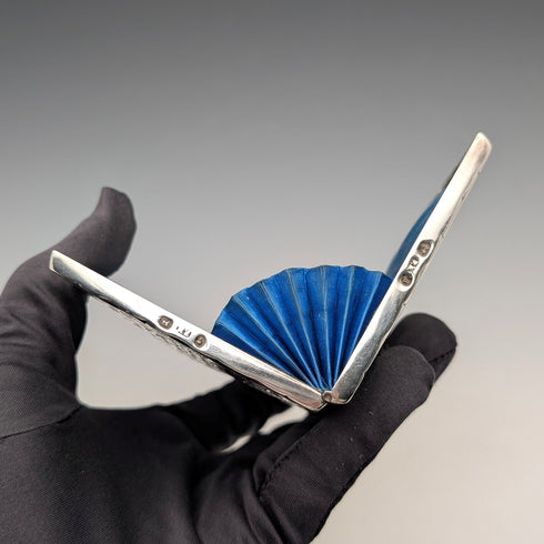 1875 英國古董純銀雙門卡盒 75 克 Frederick Marson