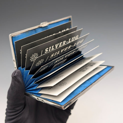 1875 英國古董純銀雙門卡盒 75 克 Frederick Marson