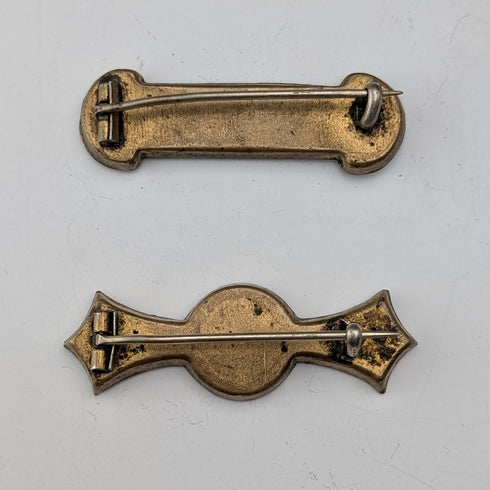 ヴィンテージ マイクロモザイク ブローチペア フローラル装飾