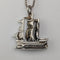 ヴィンテージ 帆船型ペンダント 純銀ネックレス付き