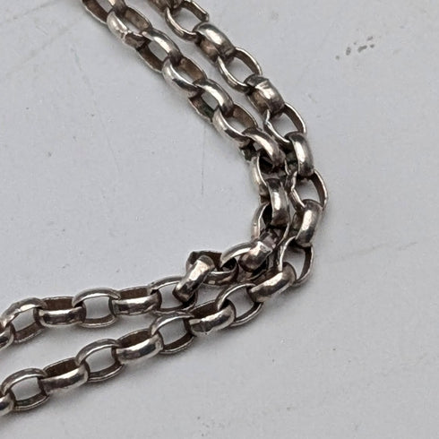 ヴィンテージ 純銀&ブルーストーンペンダント 純銀ネックレス付き