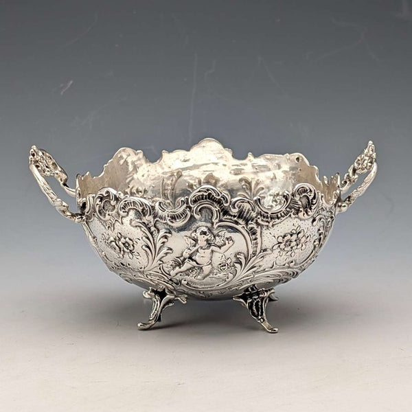 Circa 1900 German antique 800 silver two-handle bowl 140g