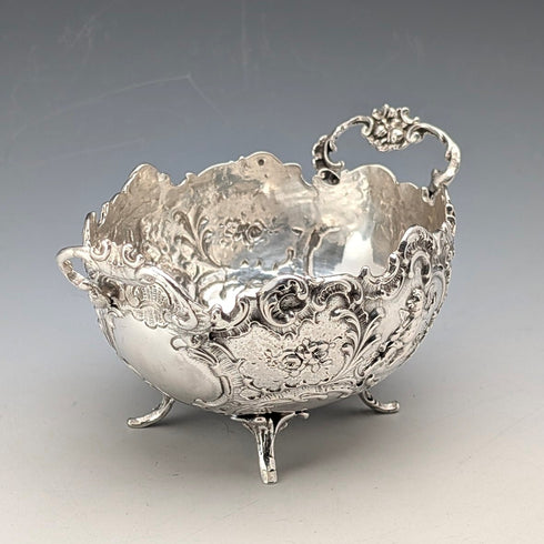 約 1900 年德國古董 800 銀雙柄碗 140 克