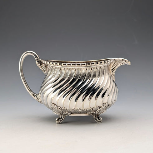 英国アンティーク シルバープレート製 ティーセット 3点セット George Shadford Lee&Henry Wigfull