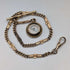 Antique Rold Gold Fancy Link Albert Chain Compass Fob