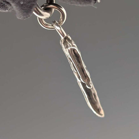 Circa 1900 British Antique Sterling Silver Albert Chain 45g Soldier Fob