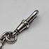 Circa 1900 British Antique Sterling Silver Albert Chain 45g Soldier Fob