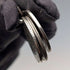 Circa 1900 British antique sterling silver Albert chain 48g silver coin fob