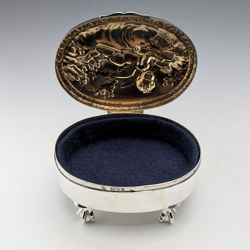 1903 年英國古董純銀珠寶盒 111 克 George Nathan&Ridley Hayes