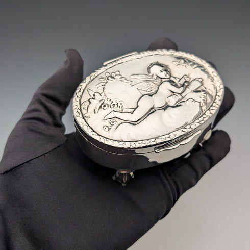 1903 年英國古董純銀珠寶盒 111 克 George Nathan&Ridley Hayes