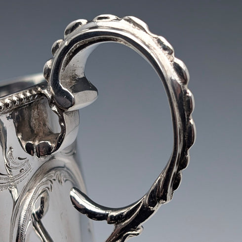 1860年 英国アンティーク 純銀製 脚付きカップ 153g James Beebe