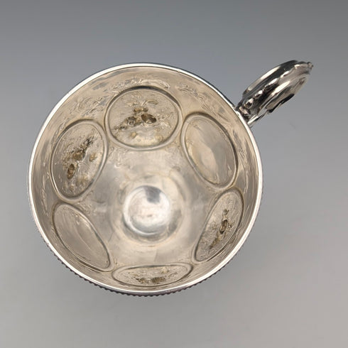 1860年 英国アンティーク 純銀製 脚付きカップ 153g James Beebe