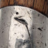 1920s British antique brown shaft, curved handle, sterling silver decoration, walking stick, 89cm