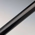 Circa 1900 British antique black shaft L-shaped antler handle walking stick 75cm