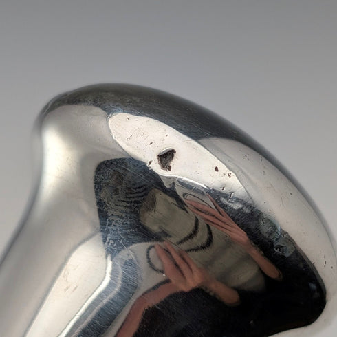 1924 年英國古董棕褐色桿純銀圓柄手杖 89 厘米