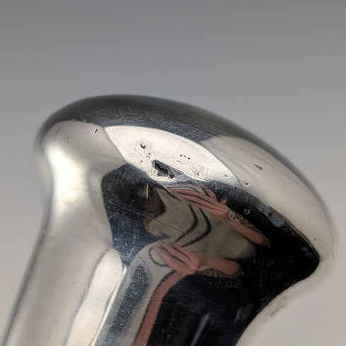 1924 年英國古董棕褐色桿純銀圓柄手杖 89 厘米