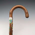 British Vintage European Tour Bent Handle Tourist Walking Stick Tan Shaft 88cm