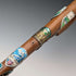 British Vintage European Tour Bent Handle Tourist Walking Stick Tan Shaft 88cm