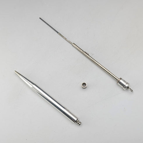 1948 British Yard-o-Lette Sterling Silver Push-Pencil Miniature