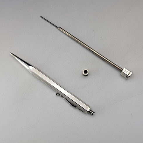 1948 British Yard O'Red Pure Silver Push-Pencil Hexagonal Type