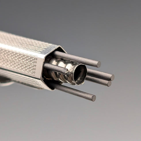 1948 British Yard O'Red Pure Silver Push-Pencil Hexagonal Type