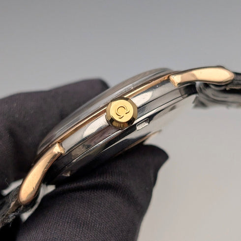 1966年 オメガ コンステレーション 紳士用 自動巻き腕時計 Cal561 ブラックダイヤル 整備済