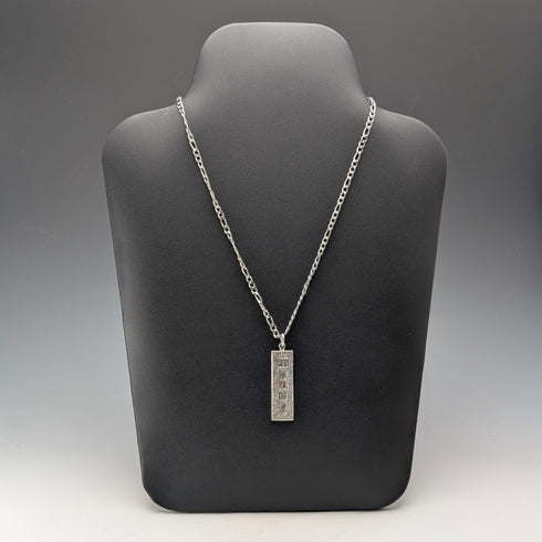 1977年 英国 ブリタニアシルバー製 ジュビリーインゴットペンダント14g ネックレス付 Pobjoy Mint