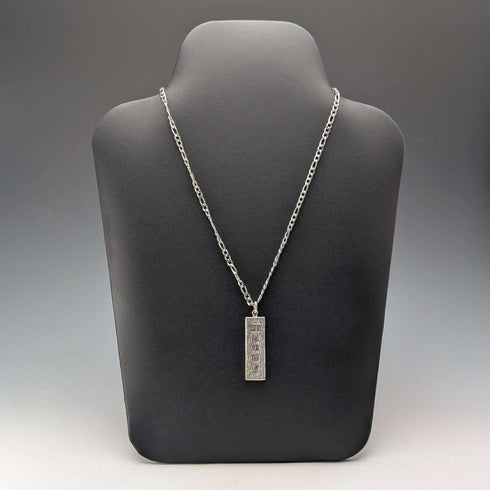 1977 British Britannia Silver Jubilee Ingot Pendant 14g with Necklace Pobjoy Mint