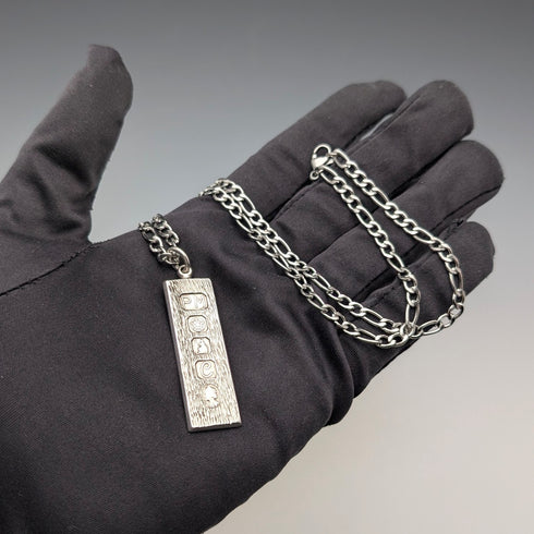 1977年 英国 ブリタニアシルバー製 ジュビリーインゴットペンダント14g ネックレス付 Pobjoy Mint