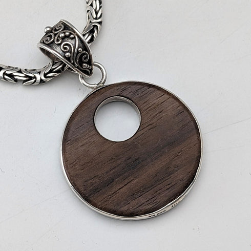 ヴィンテージ 純銀ペンダント& 純銀ビザンチンチェーンネックレス 計47g SUARTI