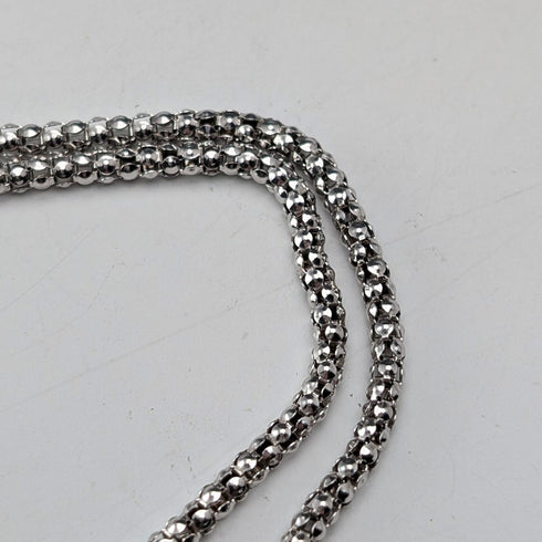 ヴィンテージ 純銀製 エナメル装飾 大型魚型ペンダント 純銀ネックレス付 計44g