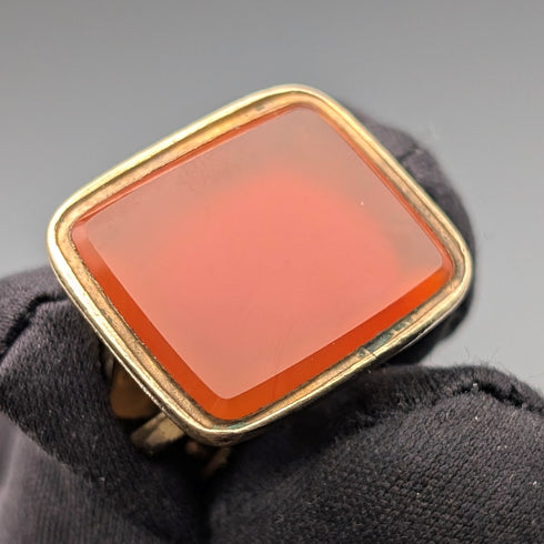 アンティーク ロールドゴールド製 シーリングペンダント ネックレス付