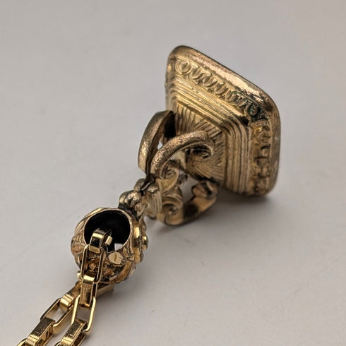 アンティーク ロールドゴールド製 シーリングペンダント ネックレス付