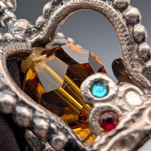 1979 British Vintage Crown Pendant Necklace GDM