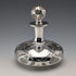 Antique American Art Nouveau Silver Overlay Glass Perfume Bottle