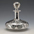 Antique American Art Nouveau Silver Overlay Glass Perfume Bottle